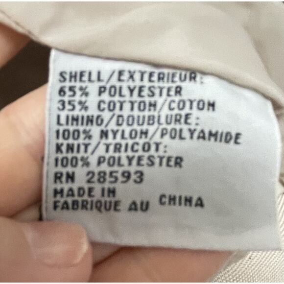 VINTAGE Members Only Jacket Mens Cafe Racer Tan Windbreaker 80s EuropeCraft - Picture 6 of 8